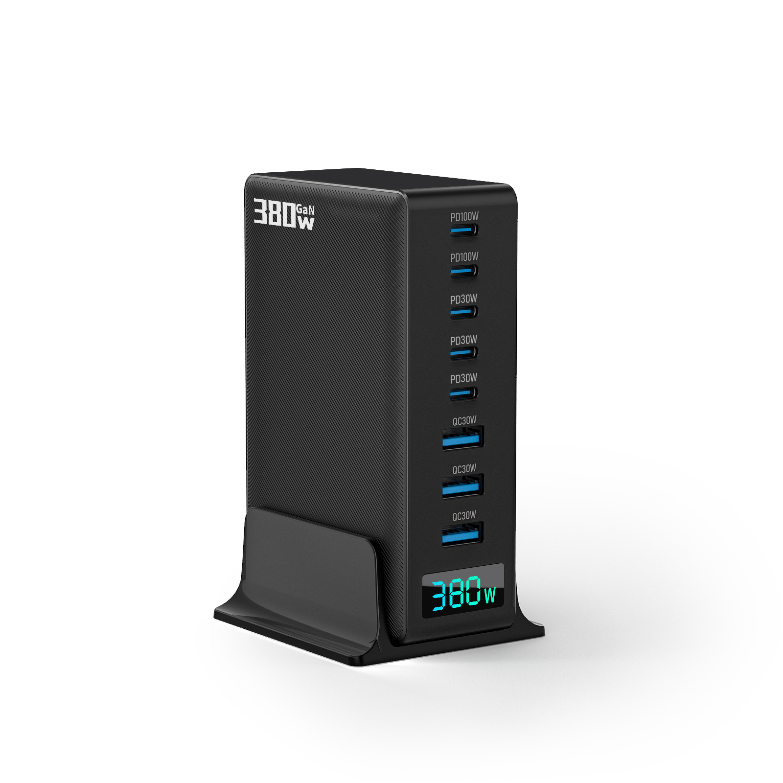 380W 数显 氮化镓 桌面充电器